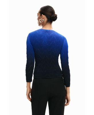 Women's Gradient texture blouse