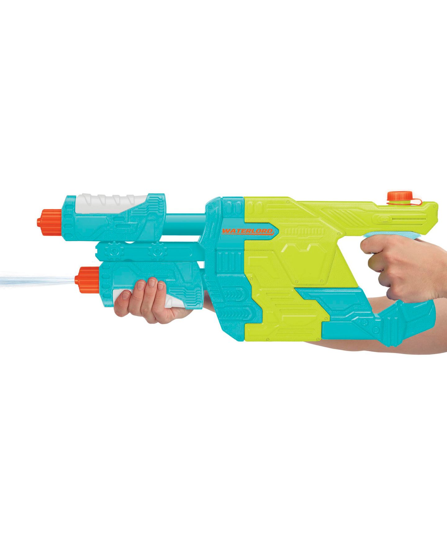 Детские игрушки Water Warriors Waterlord Dual Barrel Power Pump Water Blaster, Ages 6+ — фото 6