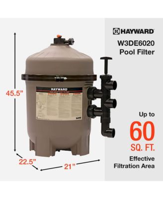 W3DE6020 ProGrid 60 Square Foot High Capacity In Ground DE Pool Filter
