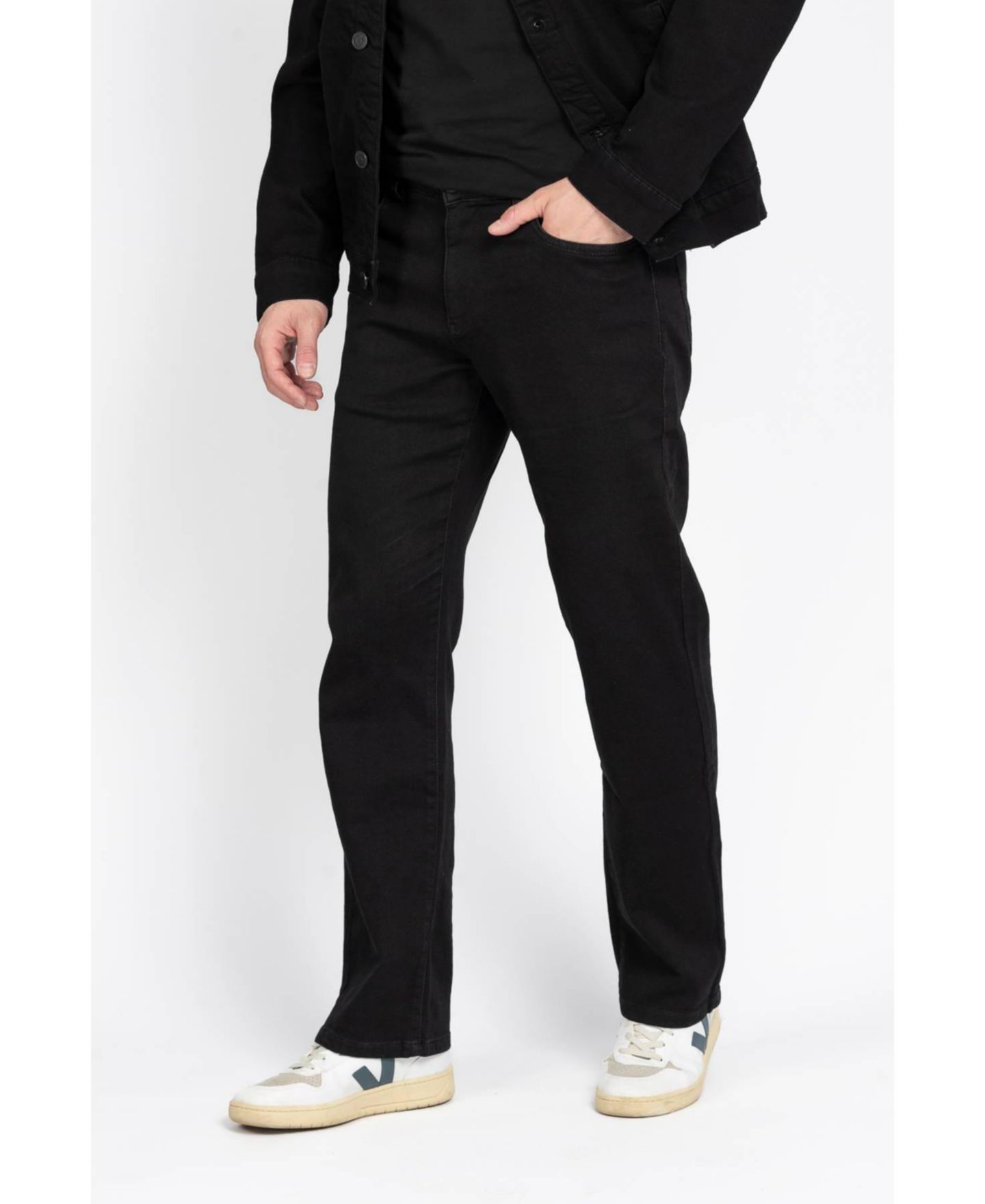 Мужские джинсы Jack Of Spades High Roller Fit Medium Blue, цвет: Угольно-чёрный — фото 3