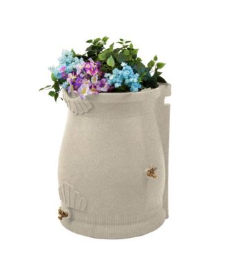 RWURN50-SAN 50 Gallon Rain Water Saver Wizard Barrel Urn, Sandstone