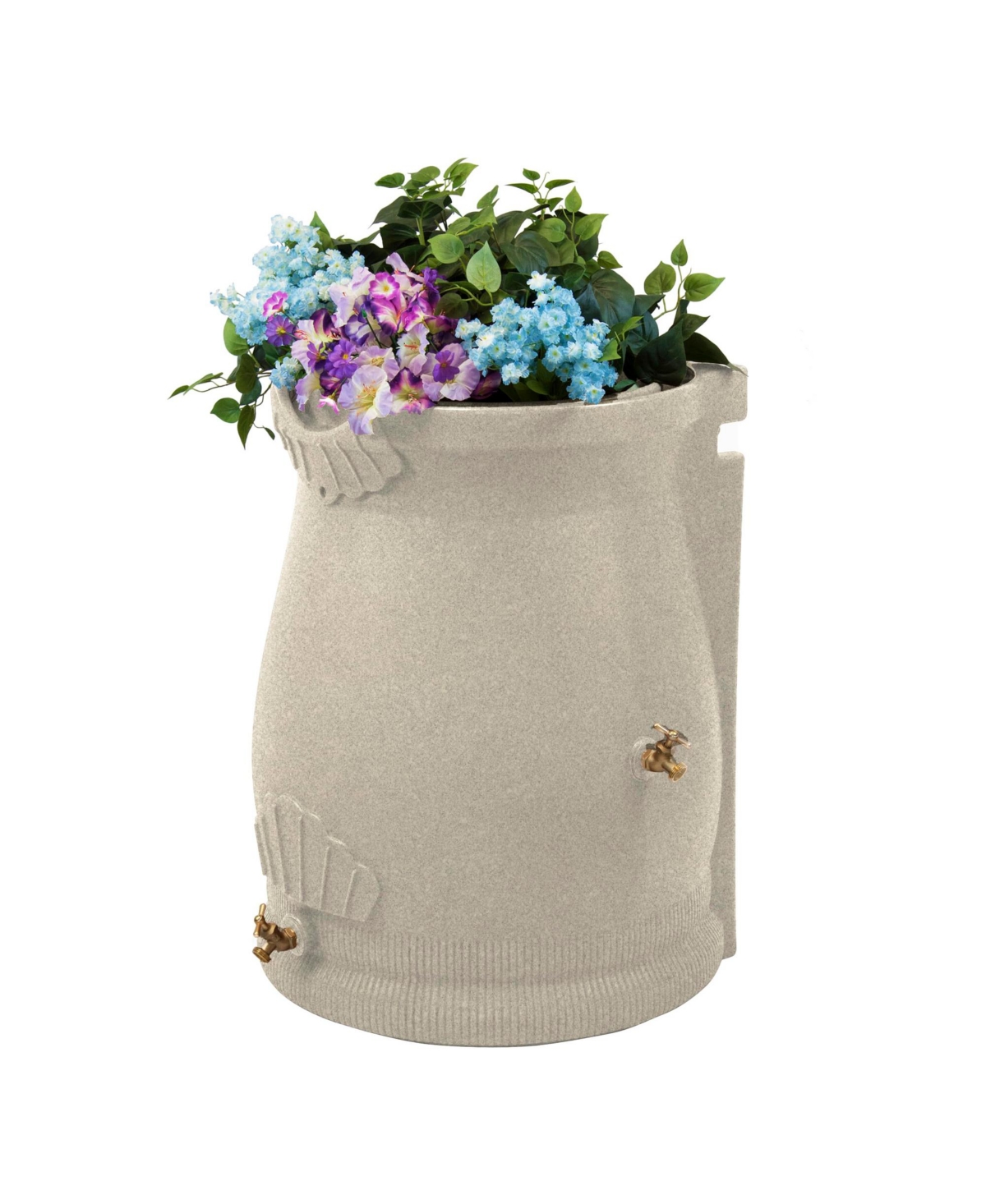 Good Ideas RWURN50-san 50 Gallon Rain Water Saver Wizard Barrel Urn, Sandstone