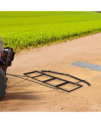 6' Spike Drag with Surface Leveling Bar and Drag Mat for ATV/UTVs