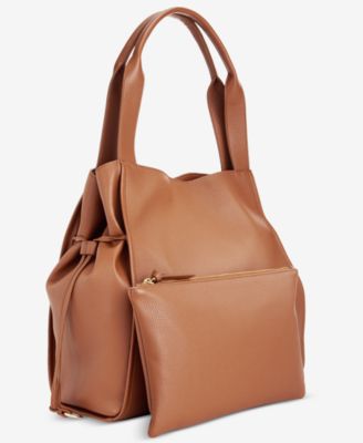 Jyyll Large Solid Tote with Removable Pouch