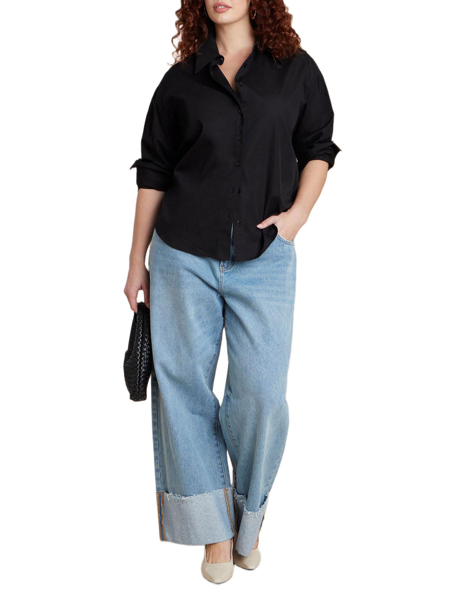 Women's Tie Back Button Up Top