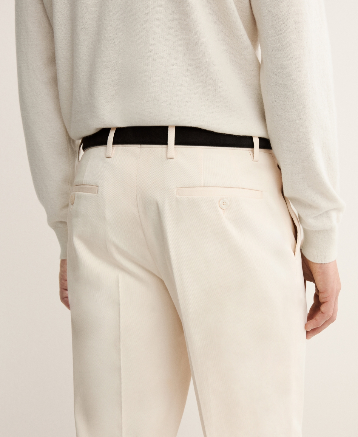 Mango Men's Regular Fit Pleated Cotton Pants