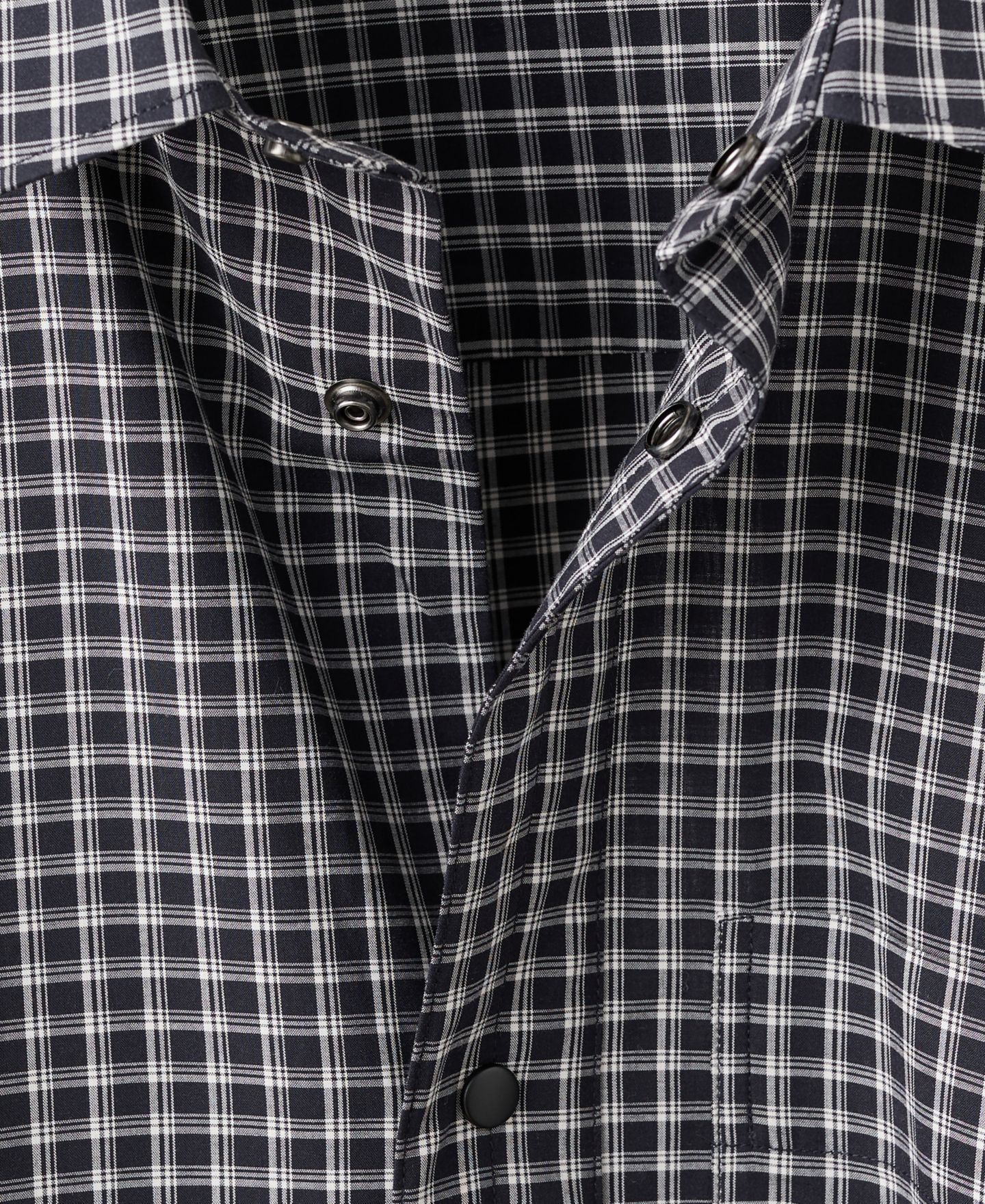 Мужская рубашка Mango Cotton Relaxed-Fit Check, цвет: Чёрный — фото 7