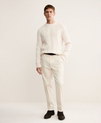 Men's Wool Braided Sweater