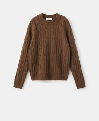 Men's Wool Braided Sweater