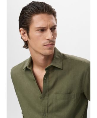Men's Pocket Linen Shirt