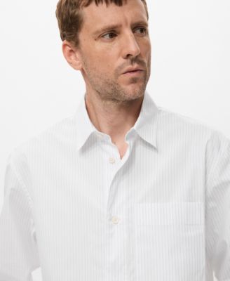 Men's Cotton Striped Relaxed-Fit Shirt
