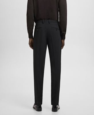 Men's Stretch Fabric Super Slim-Fit Suit Pants