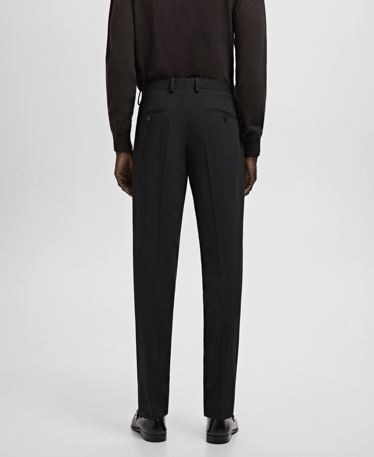 Mango Men's Stretch Fabric Super Slim-Fit Suit Pants