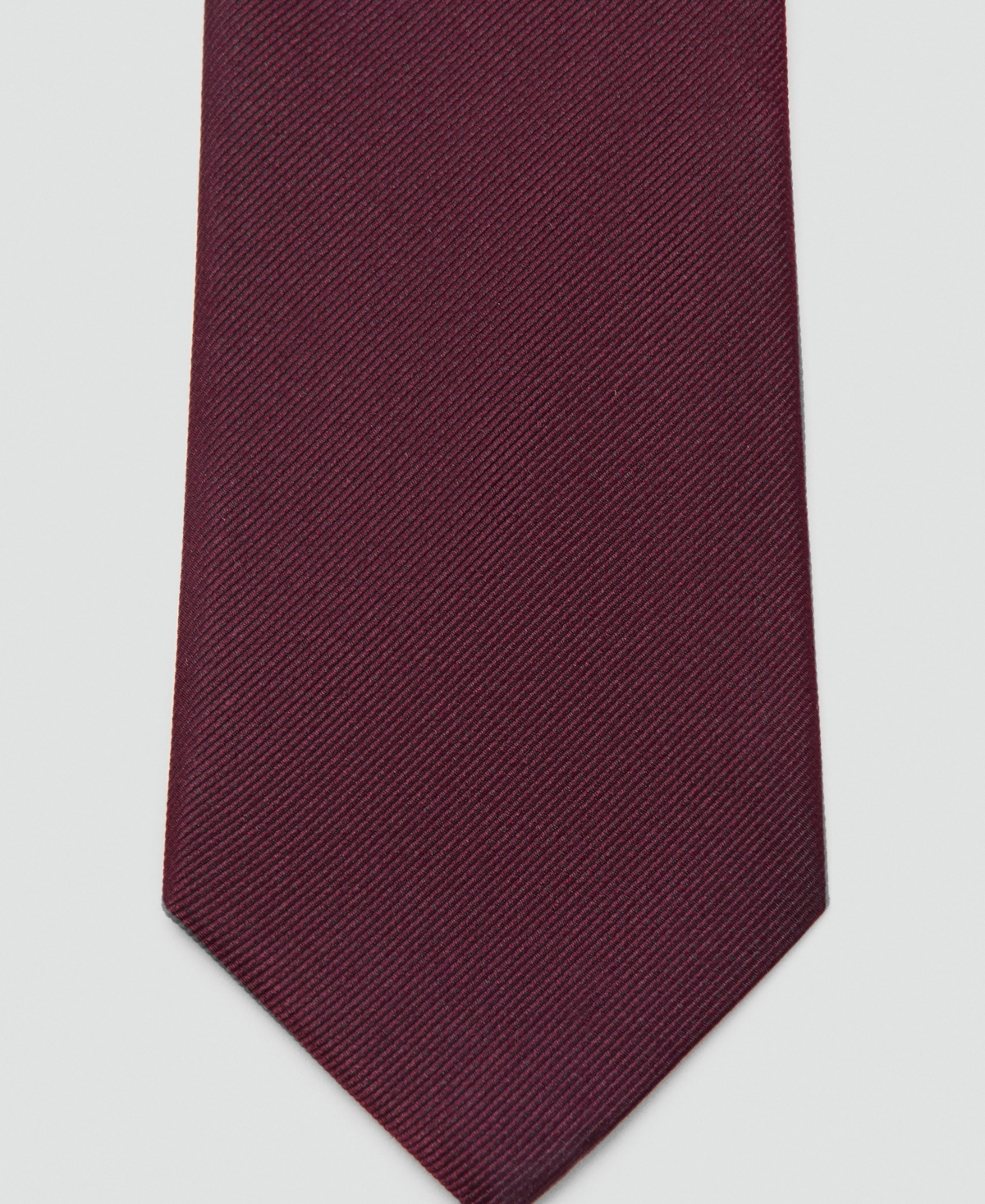 Mango Men's Plain Silk Tie