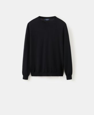 Men's Wool Round-Neck Sweater