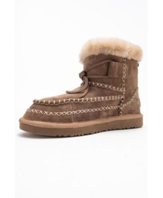 Forever & Always Women's Shoes Jorel Leather Fur Lined Ankle Boot.