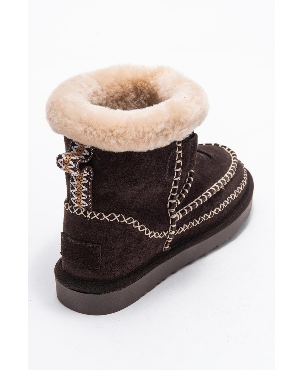 Forever & Always Women's Shoes Jorel Leather Fur Lined Ankle Boot.