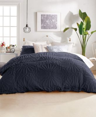 Chenille Medallion 3-Pc. Duvet Cover Set, Full/Queen
