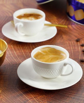 Luna Espresso Cup & Saucers, Service For 6