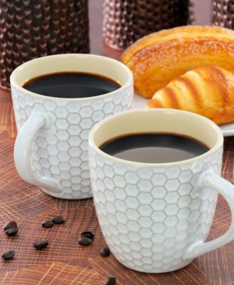 Honeycomb Mugs, Set of 6
