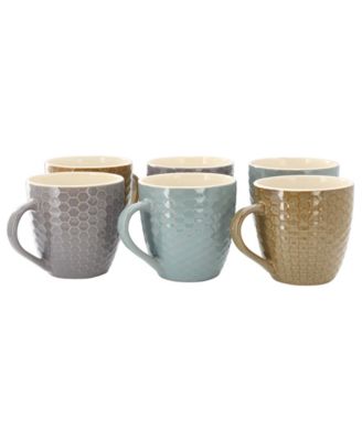 Honeycomb Mugs, Set of 6