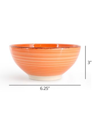 Color Ridge Cereal Bowls, Set of 6