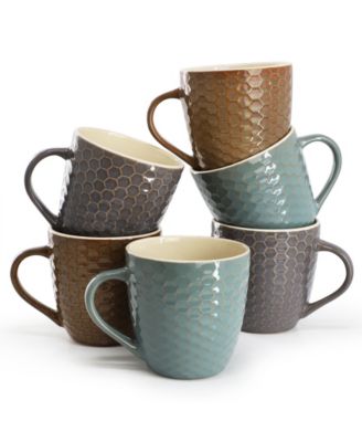 Honeycomb Mugs, Set of 6