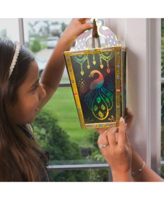 Rangoli Mandala Scratch Art Lantern