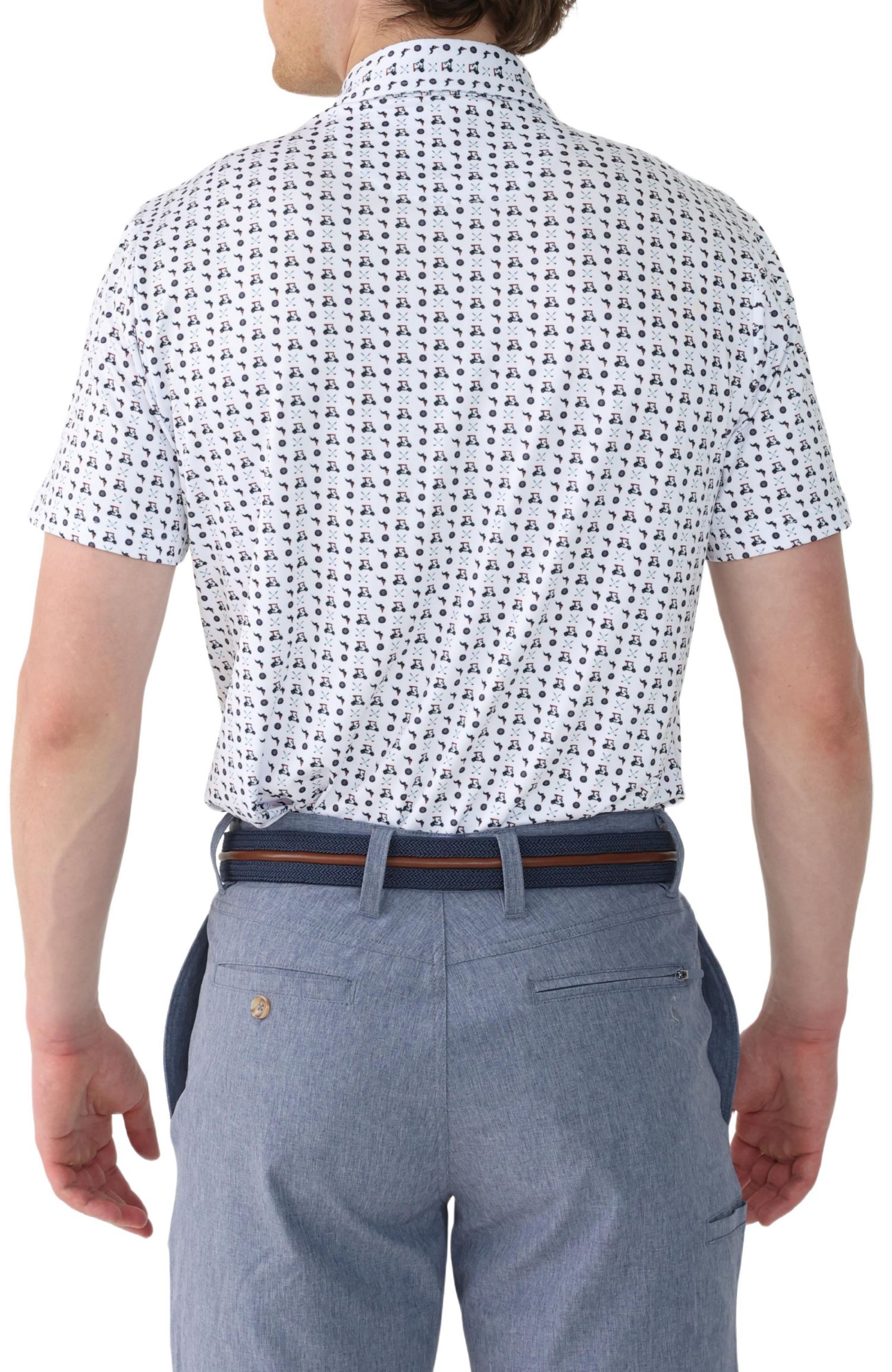 Men's Golf Carts Performance Polo Shirts