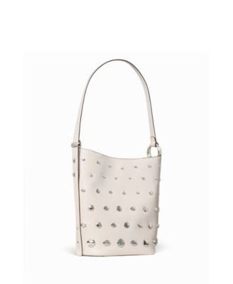 Halo Medium Studded Leather Bucket Bag