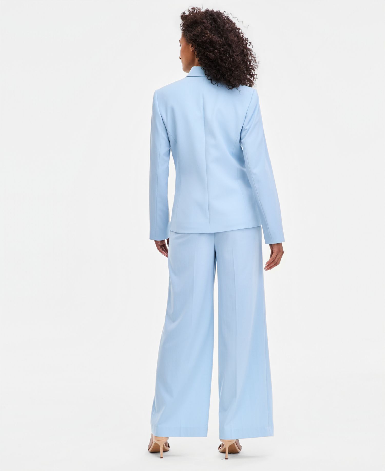Women's Bi-Stretch One-Button Blazer With Inner-Elastic Retractable Sleeve