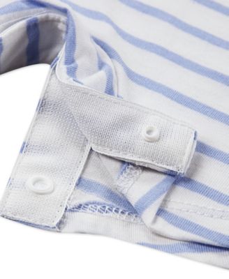 Baby Boys' and Baby Girls' Crewneck Romper, Bib and Booties, 3-Piece Set