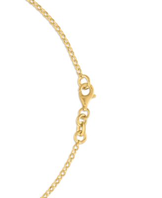 Amethyst (4 ct. t.w.) Station Diamond Cut Circle Necklace in 14k Gold Over Sterling Silver (Also Available in Citrine and Onyx)