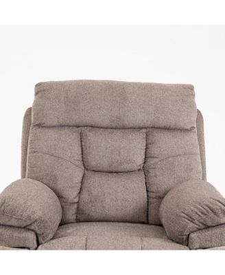 Electric Lift Recliner Chair with Heating and Massage, Power Lift Sofa Chair with 2 Cup Holders, Storage Pocket, 2 remote controls