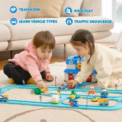 Die-Cast Rescue Vehicle Set (Droney, Sandy, Keaton) | Perfect Birthday Toy Car Gift for Kids' Role Play & Learning