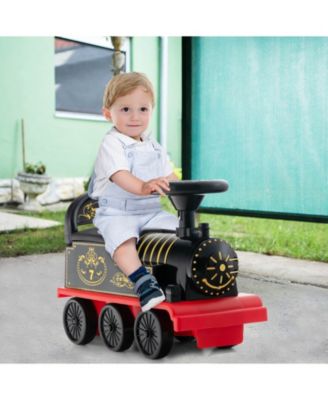 6V Electric Kids Ride On Car Toy Train with 16 Pieces Tracks