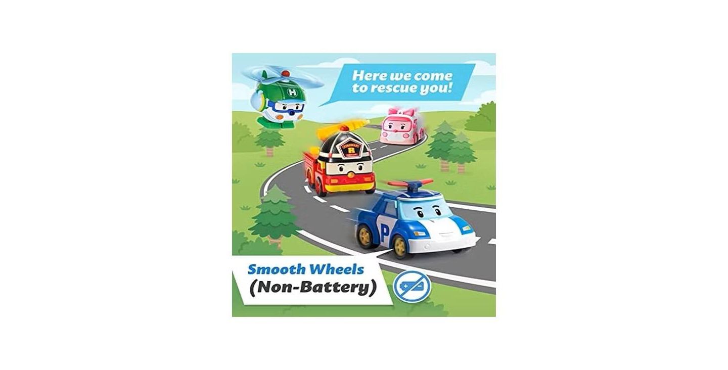 Детская фигурка Robocar Poli Roy 4" Transforming Robot Fire Truck Action Figure, Ages 3+ — фото 6