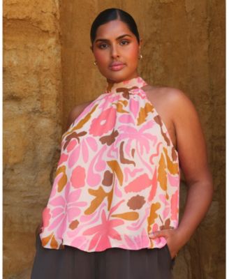 Women's Luciana Floral Halter Top
