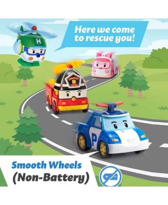 Die-Cast Metal Emergency Rescue Police Car - Poli | Early Learning Gift for Kids, Vehicle Learning & Role Play