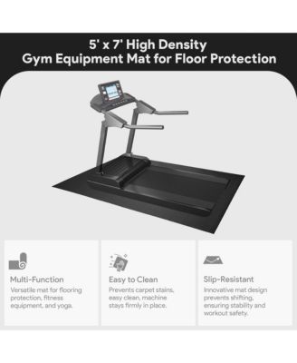 5' x 7' High Density Gym Equipment Mat for Floor Protection