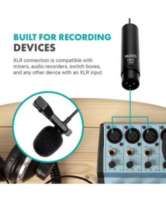 LV8-C Broadcast-Quality XLR Lavalier Mic - Cardioid Condenser