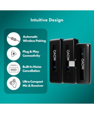 Wireless Mini UC Duo - Ultracompact Rechargeable Wireless Lavalier Microphone System for Android