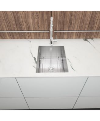 14x18x9inch Undermount Kitchen Sink Single Bowl Stainless Steel 16 Gauge Deep Basin