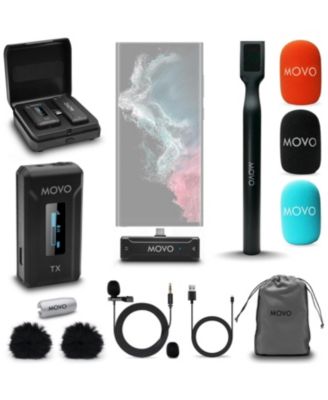 WMX-2-C USB-C Wireless Lavalier Microphone for iPhone 15/Android/USB C Devices with WMX-HM Handheld Adapter