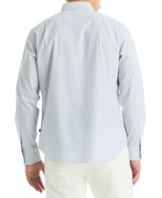 Men's Striped Long-Sleeve Dress Shirt