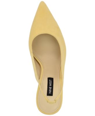 Women's Feather Slingback Stiletto Pumps 