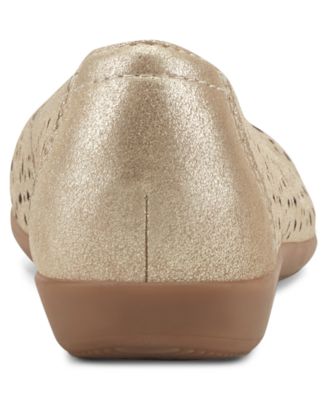 Women's Bentlee Cutout Leather Slip-On Ballet Flats