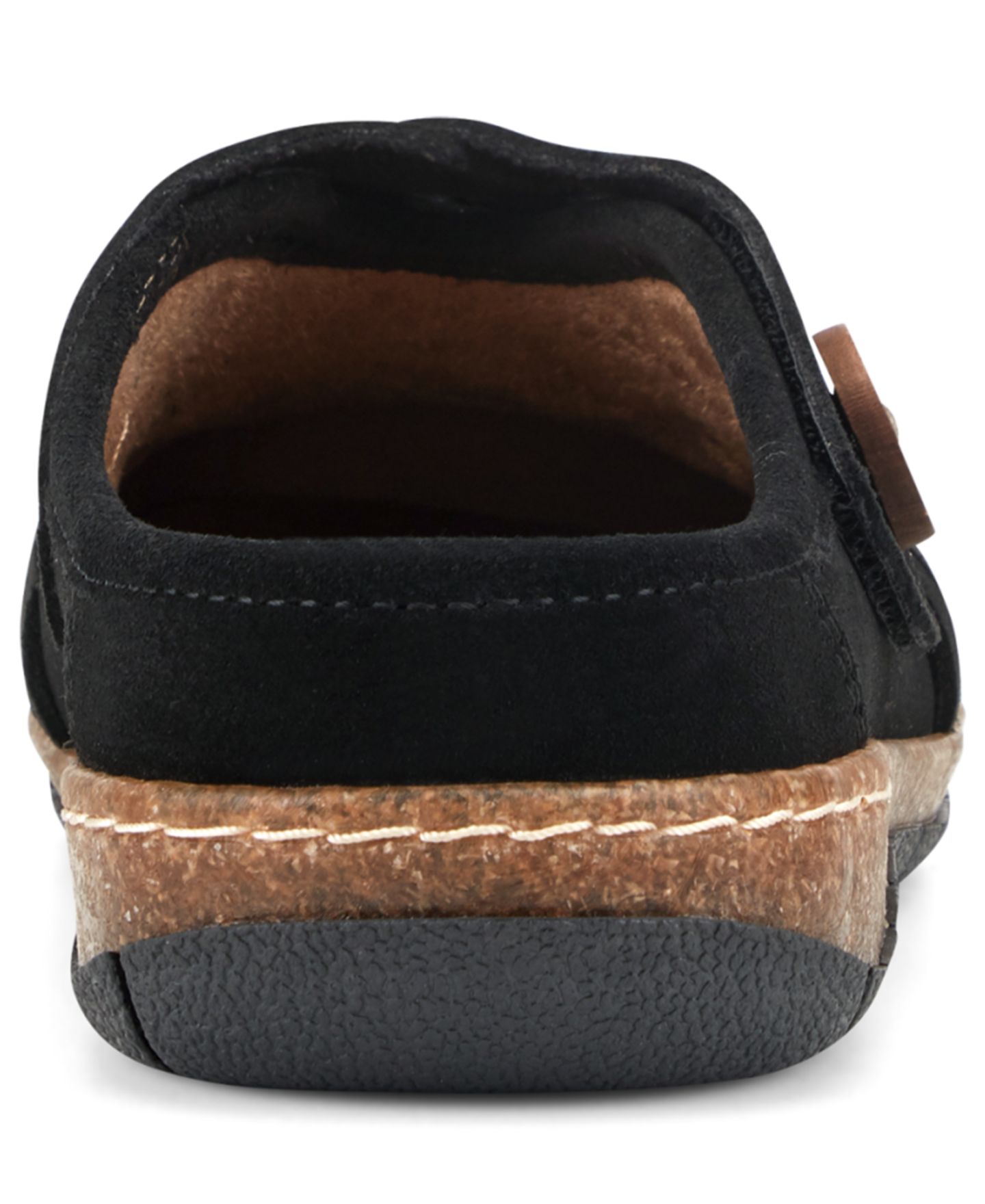 Женские сабо Earth Emis Woven Slip-On, цвет: Чёрный замшевый — фото 3