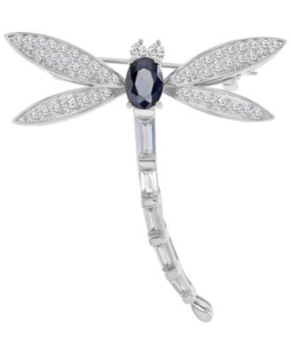 Cubic Zirconia Dragonfly Pin Brooch