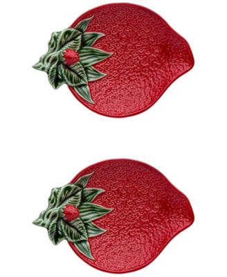 Strawberries Olive Dish, Set of 2